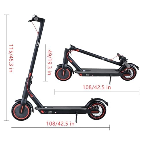8.5" Adult Electric Scooter, 900W Motor, 36V 7.8Ah Battery,35KM/H Max Speed, Long Range Folding E-Scooter for Urban Commuting with App (Black) thumbnail 3