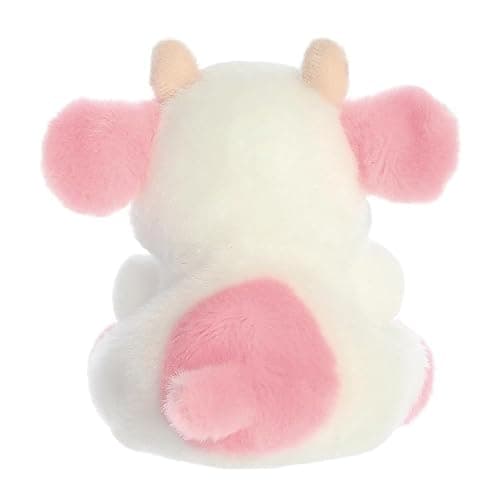 Aurora, 33765, Palm Pals Belle Strawberry Cow 5In, Soft Toy, White & Pink thumbnail 4