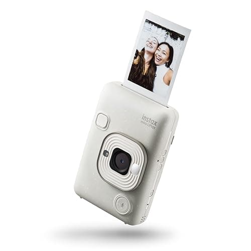 Fujifilm INSTAX mini LiPlay Misty White - Fotocamera Istantanea Ibrida, Stampante per Smartphone, Controllo da Remoto, Funzione Sound per Aggiungere Suoni alle Foto, Dimensioni Stampa 86 mm x 54 mm - Image 1