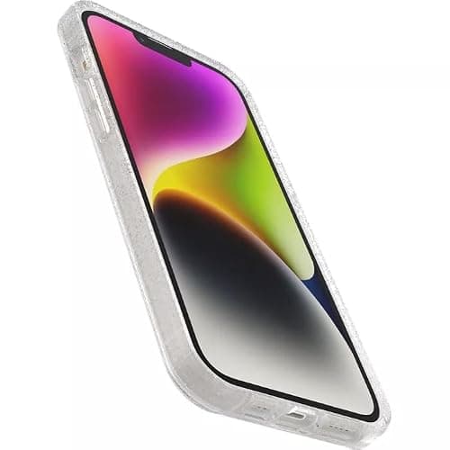 OtterBox iPhone 14 Plus Symmetry Series+ Case - STARDUST (Clear/Glitter), ultra-sleek, snaps to MagSafe, raised edges protect camera & screen thumbnail 4