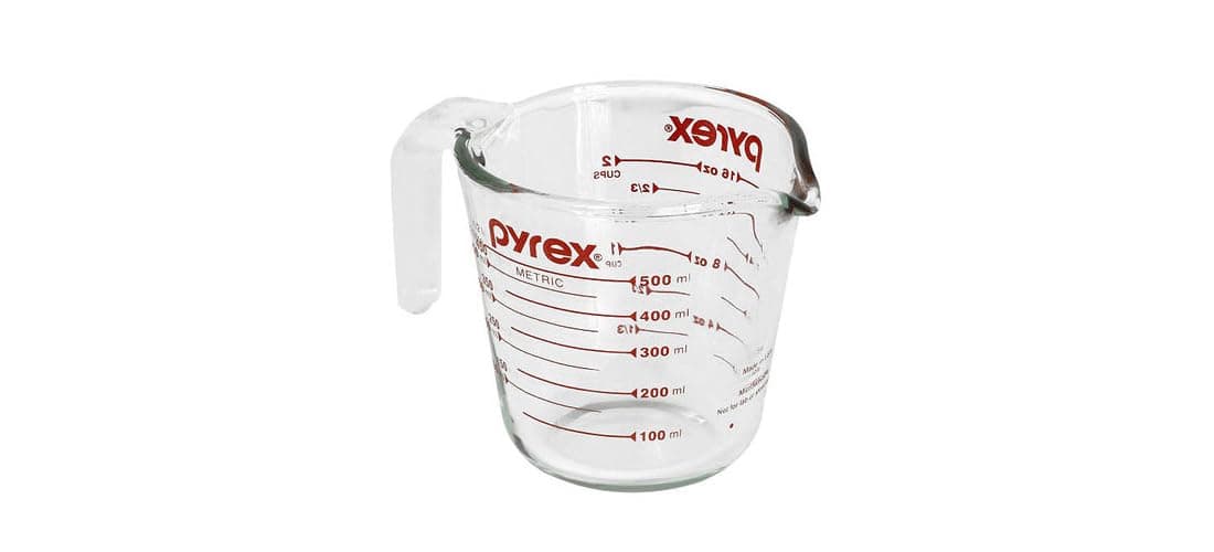 Pyrex Prepware 6001075 Measuring Cup, Red Graphics, Clear - Image 1