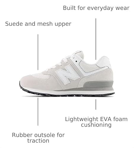 New Balance Kids' 574 V1 Lace-Up Sneakers thumbnail 6