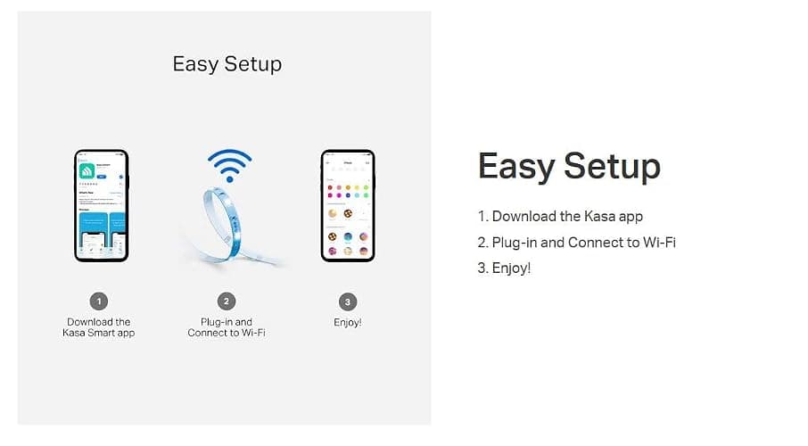 Kasa Smart LED Light Strip, 16.4ft WiFi LED Strip Works with Alexa, Google Home, SmartThings, High Brightness with 16 Million Colors, RGB, Grouping, Adjustable Length, Up to 25,000 Hours (KL400L5) thumbnail 9