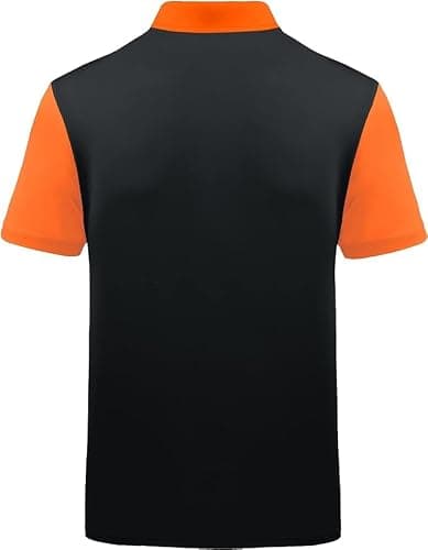 ZITY Mens Golf Shirt Short Sleeve Sport Moisture Wicking Performance Print Golf Polo Shirts for Men Collared Casual T-Shirt thumbnail 2