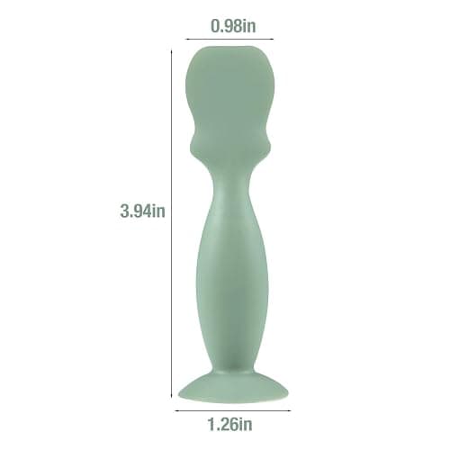 PandaEar 2 Pack Diaper Cream Spatula Applicator, Silicone Butt Spatula Baby Bum Brush, Diaper Cream Brushes for Babies Infants Newborn (Large Green, Small Pink) thumbnail 4