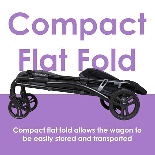 Baby Trend Tour™ LTE 2-in-1 Stroller Wagon, Gravity Black thumbnail 12