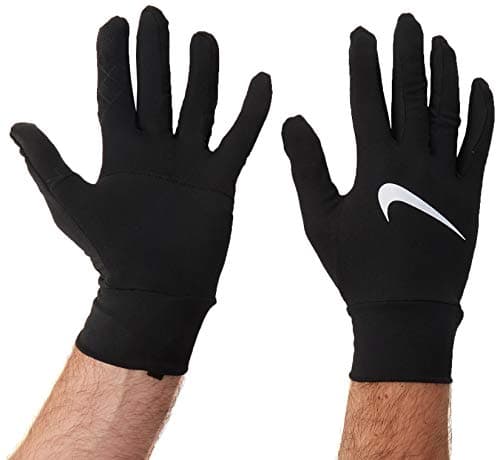 Nike Men's Dri-Fit Element Running Gloves-Black-Large - Image 1
