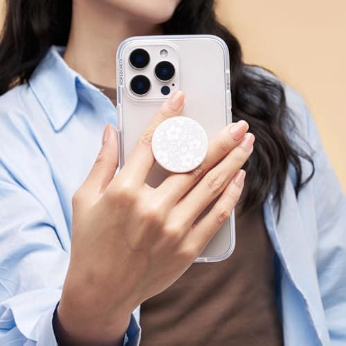 PopSockets Adhesive Phone Grip, Holder, Phone Stand, Flower - Blanc Fresh thumbnail 6