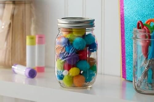Ball Regular Mouth Glass Mason Jars with Lids and Bands, Used for Canning (Pint, 16 Ounce (Pack of 6)) thumbnail 4