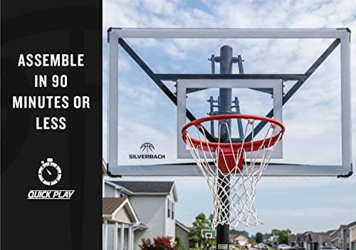 Silverback NXT 54" and NXT 60" In-Ground Basketball Hoops with Adjustable-Height Basketball Goal Backboard and QuickPlay Design thumbnail 4