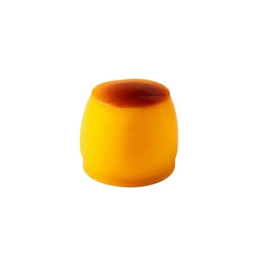 Crunchy Squishy Crunchy Mango Squishy Caramel Big Pudding Stress Ball Handmade Anxiety Relief for Adults Party Favor Cute Realistic Food Soft Sticky Silicone Dessert - Image 1