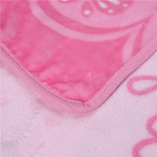 Throw Blanket 55'' x 40'' Kids Super Soft Warm, All Seasons Flannel Fleece Blanket, Soft & Warm Plush Blankets for Couch Sofa Bed Camping Travel (Pink) thumbnail 5