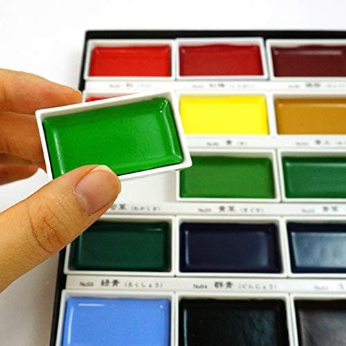 Kuretake GANSAI TAMBI Watercolor Paint Set, 48 Colors, Professional-quality for artists and crafters, for kids, adult, Made in Japan thumbnail 3