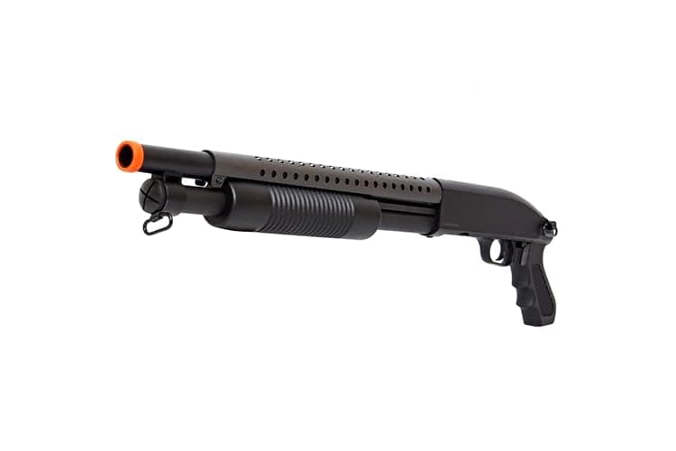Pump Action Airsoft Shotgun with Full Metal/Steel Barrel 300 FPS (Airsoft Gun) thumbnail 6