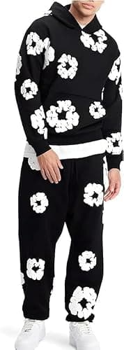 2 PCS Graphic Hoodies Vintage Printed Hoodie Sweatshirt Casual Oversized Long Sleeve Streetwear Hooded Pullover Z/Q thumbnail 3