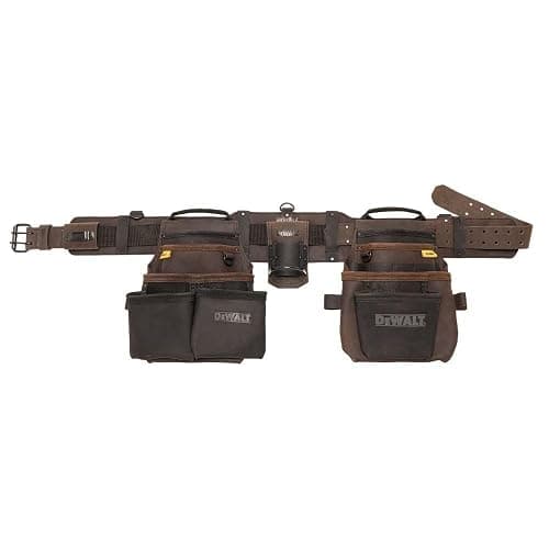DEWALT Leather Tool Belt Organizer with 18 Pockets, Heavy Duty Construction (DWST550113) - Image 1