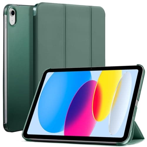 CoBak Case for iPad (A16) 11th Generation 11 Inch 2025, iPad 10th Generation 10.9 inch 2022, Slim Stand Protective Cover with Hard PC Translucent Back Shell Cover, Support Touch ID, Emerald - Image 1