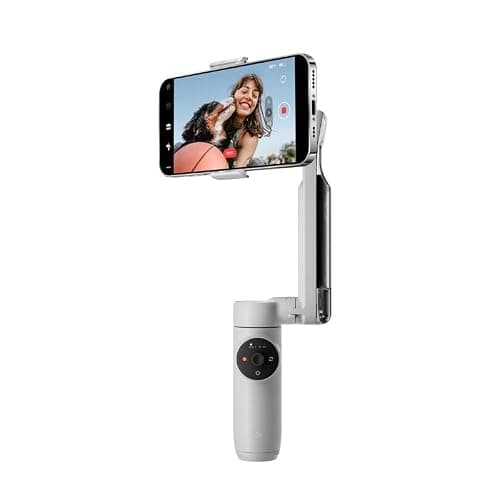 Insta360 Flow Gimbal Stabilizer for Smartphone, AI-Powered Gimbal, 3-Axis Stabilization, Built-in Tripod, Portable & Foldable, Auto Tracking Phone Stabilizer, Video Recording, Stone Gray thumbnail 4