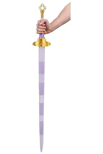 awlnany Cosplay Costume Props Sword 3D Printed Transparent Retractable Sword for Halloween Party Purple thumbnail 5