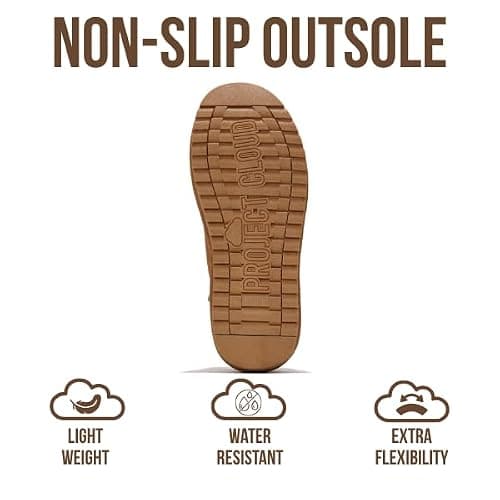 Project Cloud 100% Genuine Leather Ankle Boots for Women - Water Resistant with Memory Foam Insole Winter Boots for Women - Trending Shoes & Comfortable Women's Ankle Boots (Hippy) thumbnail 5