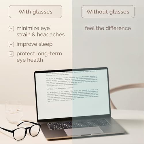 IBOANN Blue Light Blocking Glasses Women/Men, Round Fashion Retro Frame, Vintage Fake Eyeglasses with Clear Lens thumbnail 3