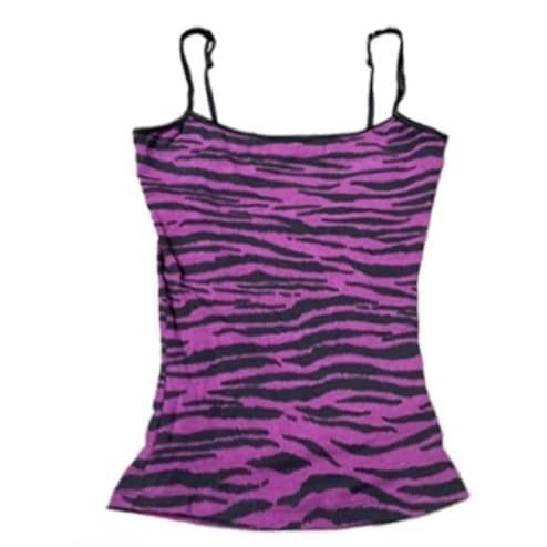 Striped Tank Top Y2k 2000s Leopard Emo Grunge Mcbling Spaghetti Strap Tops Teen Girls Women Cheetah Cami thumbnail 4