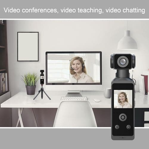 1.3 Inch Handheld Action Camera, 5K 30FPS 270° Rotatable HD Action Camera, Camcorder with Microphone for Outdoor Riding Diving thumbnail 3