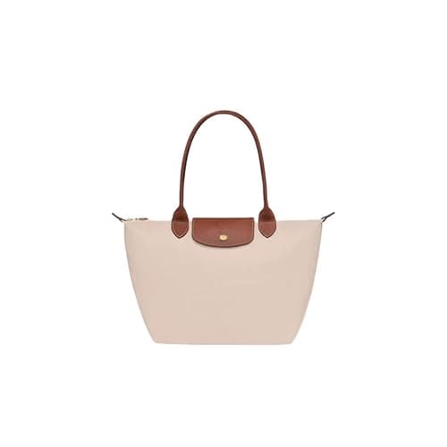 Women's Nylon Tote Bag, Large Capacity Waterproof Shoulder Bags, Spacious Handbag with Metal Zipper & Compartments - Image 1