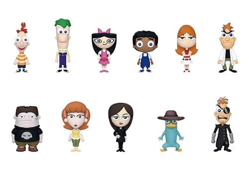 Disney Phineas & Ferb 3D Foam Bag Clip, Series 1 – Blind Bag (ONE Random Figure) Character Keychain/Backpack Accessory | Official Licensed Merchandise - Image 1