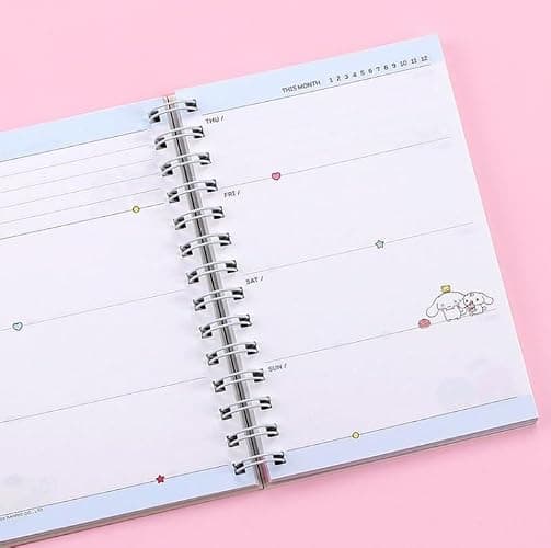 Generic New Version Cute Kitty Melody Friends 365 Daily Planner, 5 x 7 inches, Hard Cover (Ivory) thumbnail 5