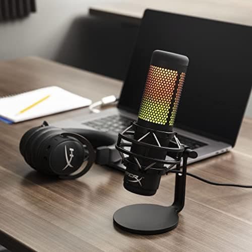 HyperX QuadCast S – RGB USB Condenser Microphone for PC, PS4, PS5 and Mac, Anti-Vibration Shock Mount, 4 Polar Patterns, Pop Filter, Gain Control, Gaming, Streaming, Podcasts, Twitch, YouTube, Discord thumbnail 10
