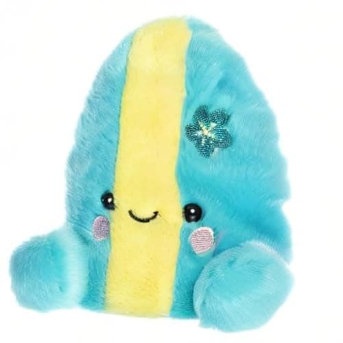 Aurora® Adorable Palm Pals™ Fynn Surfboard™ Stuffed Animal - Fun Collectible Plush for Kids and Adult Collectors - Perfect for Decorating Rooms and Birthday Gifts - Blue 5 Inches thumbnail 6