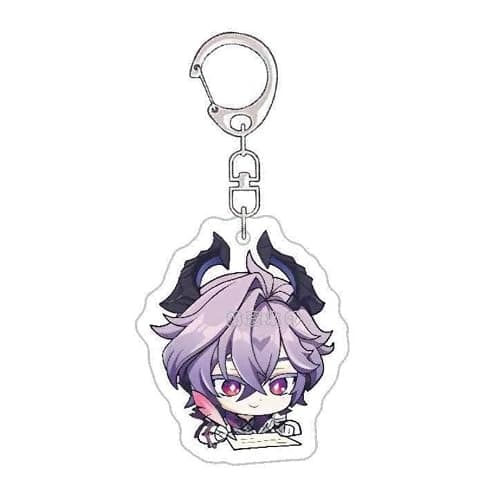 6pcs Gen Shins Acrylic Keychain - Durins Chibi Figure Keyrings - Durin Cosplay Accessories for Fans thumbnail 4