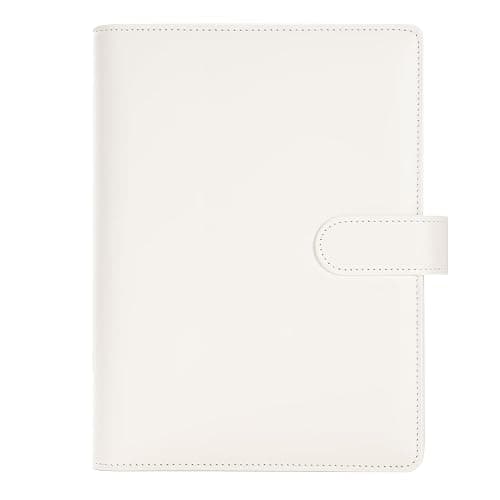 A5 Kpop Photocard Binder with 30 Pack 4-Pocket Pages, 6 Ring Album with 240 Card Slots - PU Leather Cover white thumbnail 7