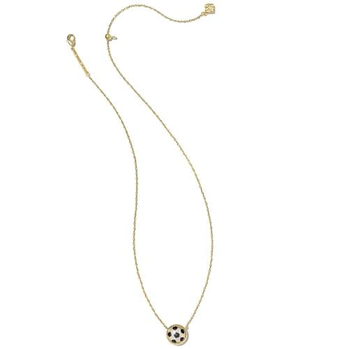 Kendra Scott Soccer Short Pendant Necklace, Fashion Jewelry for Women - GOLD thumbnail 2