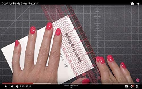 Cut-Align Precision Slotted Rulers (Set of 2 Rulers) for Card Making, Sewing and Other Crafting; from The Designer of The Misti and Creative Corners; Perfect Companion for Your Craft Knife thumbnail 2