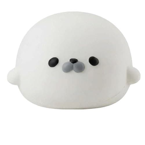 Jumbo Seal Squishy Toy, 4.7 Inch Ultra Slow Rising Cream Scented Kawaii Sea Lion,Stress Relief Squeeze Toy for Adults,Soft Sensory Squeeze Bun for Office Desk Party Favors(White) - Image 1