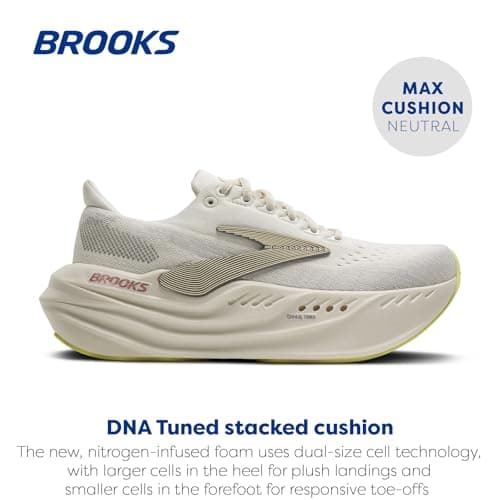Brooks Women’s Glycerin Max Neutral Running & Walking Shoe - Coconut/Alloy/Rose - 8.5 Medium thumbnail 2