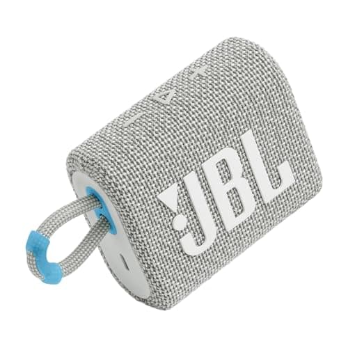 JBL Go 3 Eco - Portable Mini Bluetooth Speaker, big audio and punchy bass, IP67 waterproof and dustproof, 5 hours of playtime, Made in part with recycled materials (Eco White) thumbnail 6