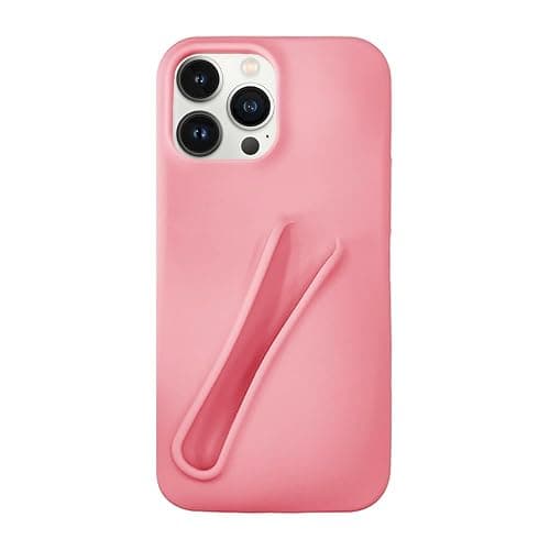 Generic Lip Gloss Phone 15 Pro Max Case - Premium Silky Silicone Lip and Phone Case with Puffy Back and Tactile Buttons for Easy Grip - Protective and Stylish Case Phone 15 Pro Max (Pink) thumbnail 2