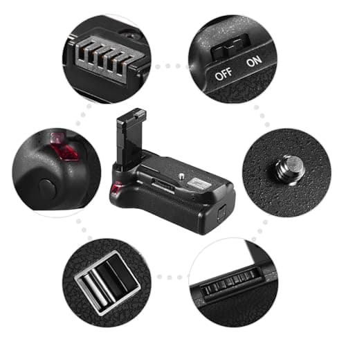 Battery Grip Replacement for NikonD5500 D5600 SLR Digital Camera, MB - D5500 + Vertical Battery Grip with IR Remote Control, Powered by EN - EL14 Battery thumbnail 9