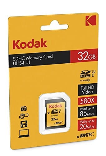 KODAK SDHC Card 32GB UHS-I U1 V10 Premium, up to 85MB/s Read Speed, for Full HD Video and High-Resolution Pictures, Compatible with SDHC Standard - EKMSD32GHC10K thumbnail 3