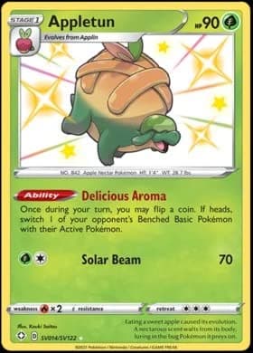 Pokemon - Appletun SV014/SV122 - Shining Fates - Shiny Vault - Card - Image 1