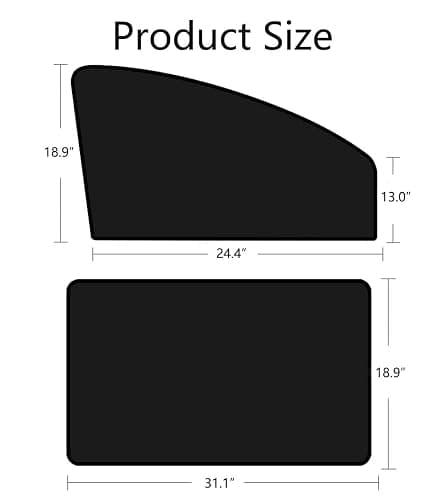 Car Side Window Sun Shades, 4 PCS Window Sunshades Privacy Curtains, 100% Block Light for Breastfeeding, Taking a nap, Changing Clothes, Camping (Front&Back 4pcs) thumbnail 2