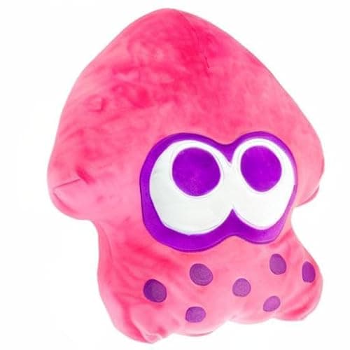 Club Mocchi-Mocchi- Nintendo Splatoon 3 Plush — Neon Pink Inkling Squid Plushie — Collectible Squishy — 15 Inch thumbnail 8
