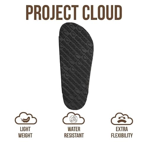 Project Cloud 100% Genuine Leather Flat Sandals Women 2026 Beach Essentials Womens Sandals Memory Foam Vacation Essentials Slides for Women Footwear (Venita) thumbnail 5