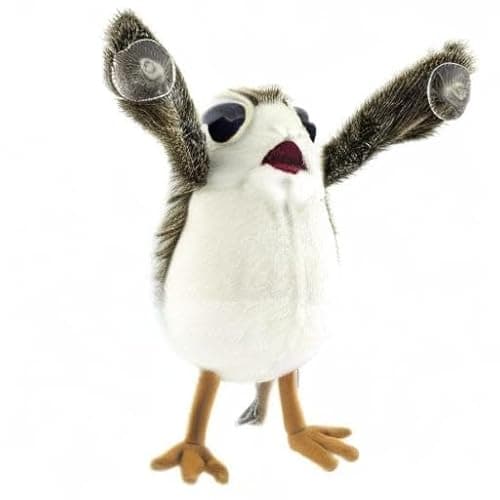 Star Wars The Last Jedi Porg on Board Figure Suction Cup Plush - White and Brown thumbnail 4