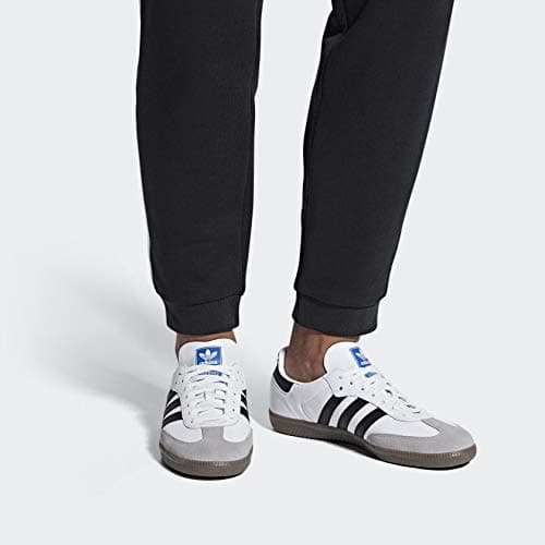 adidas Originals Mens Samba OG Sneaker - 6 - Footwear White/Core Black/Granite thumbnail 5