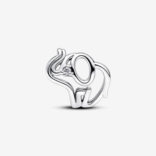 Pandora Moments Charm Raupe, Sterlingsilber. mit schwarzem Kristall, rosa und dunkelrosa Emaille thumbnail 6