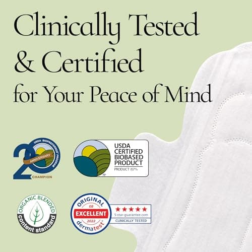 INERTIA The Prism Super – Truly Organic Ultra Thin & Leak-Proof Organic Cotton Korean Pads with Wings | Heavy Absorbency | Hypoallergenic, Super Absorbent, Chlorine-Free & Fragrance-Free (40 Count) thumbnail 5